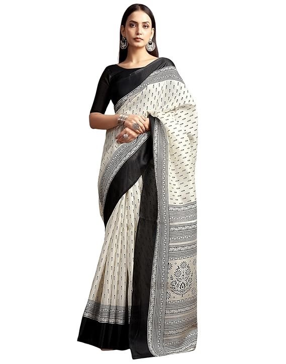 Bhagalpuri Silk Warli Printed