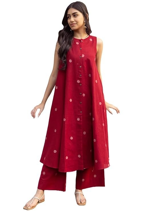 Aurelia Cotton Women Regular Kurta-culotte-Dupatta-