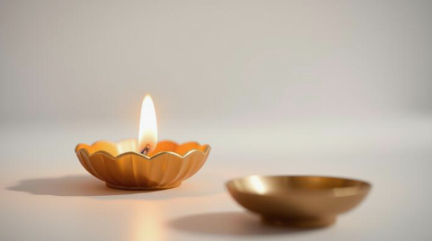 Copper Diya Set (Set of 2)